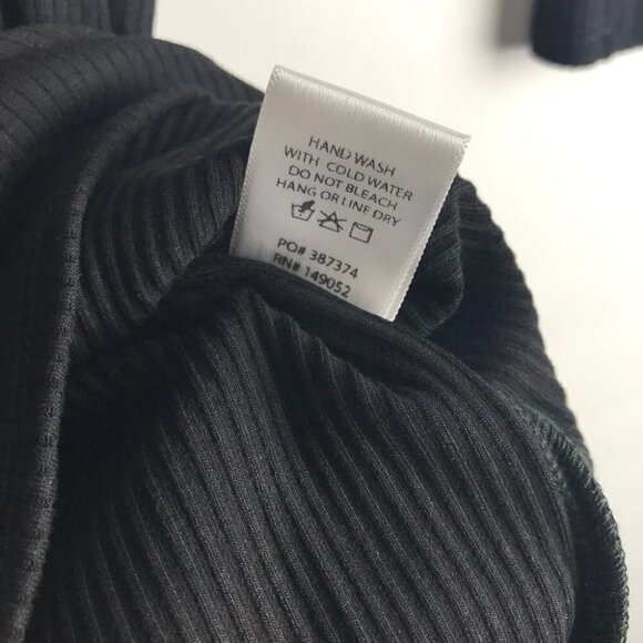 NWT - Fashion Nova in New York Ribbed Mini Dress - Black. Size: S. - Picture 8 of 8